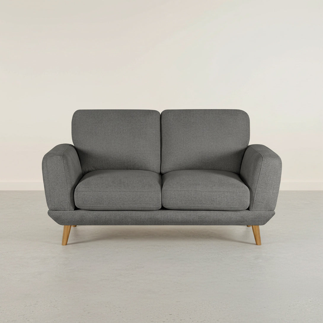 Tova Chenille 2 Seater Sofa - Ash Grey