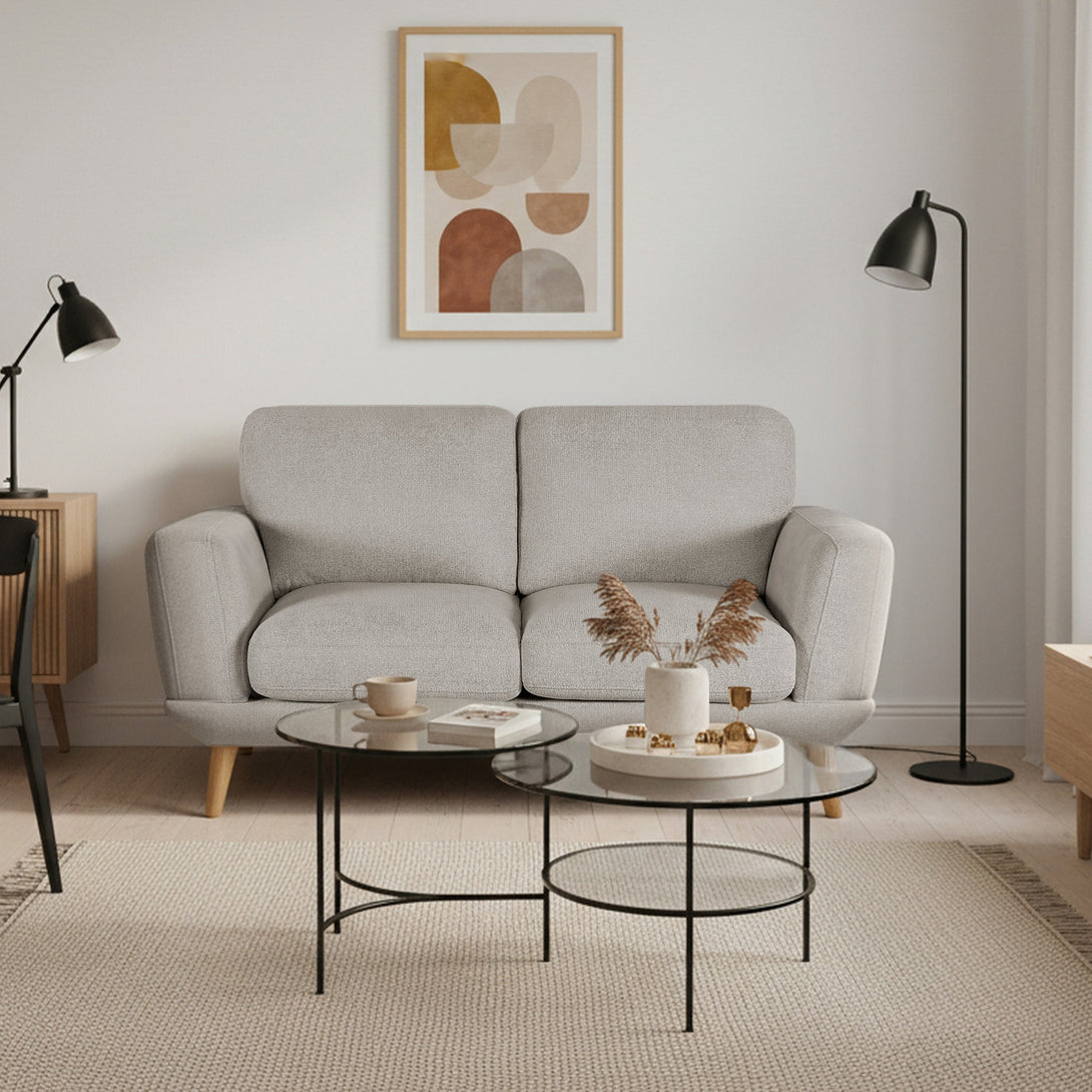 Tova Chenille 2 Seater Sofa - Beige