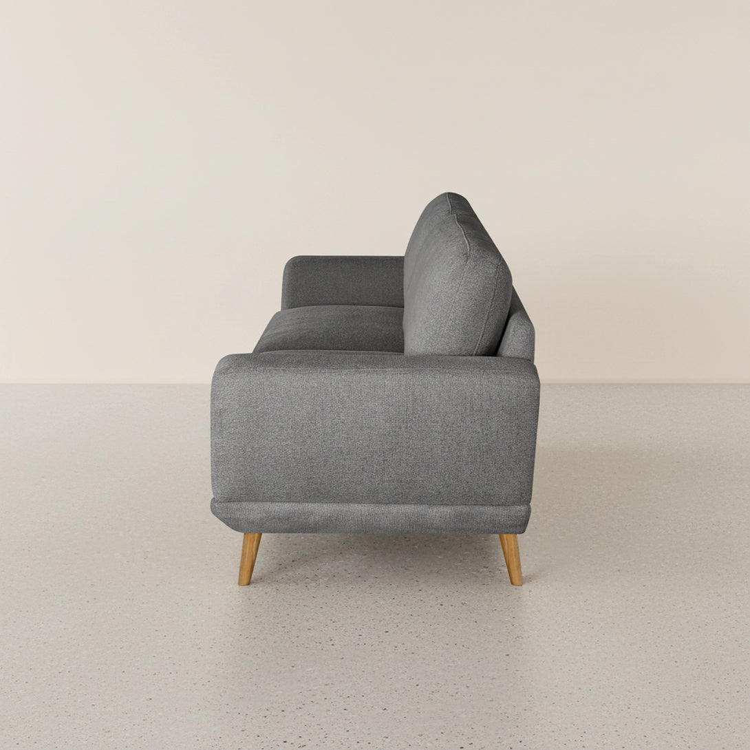 Tova Chenille 3 Seater Sofa - Ash Grey