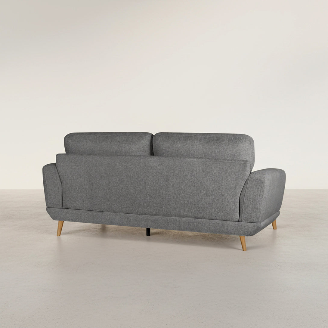 Tova Chenille 3 Seater Sofa - Ash Grey