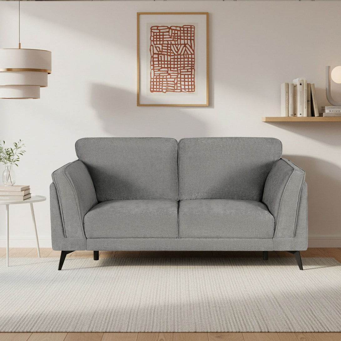 Brulo Linen 2 Seater Sofa - Grey