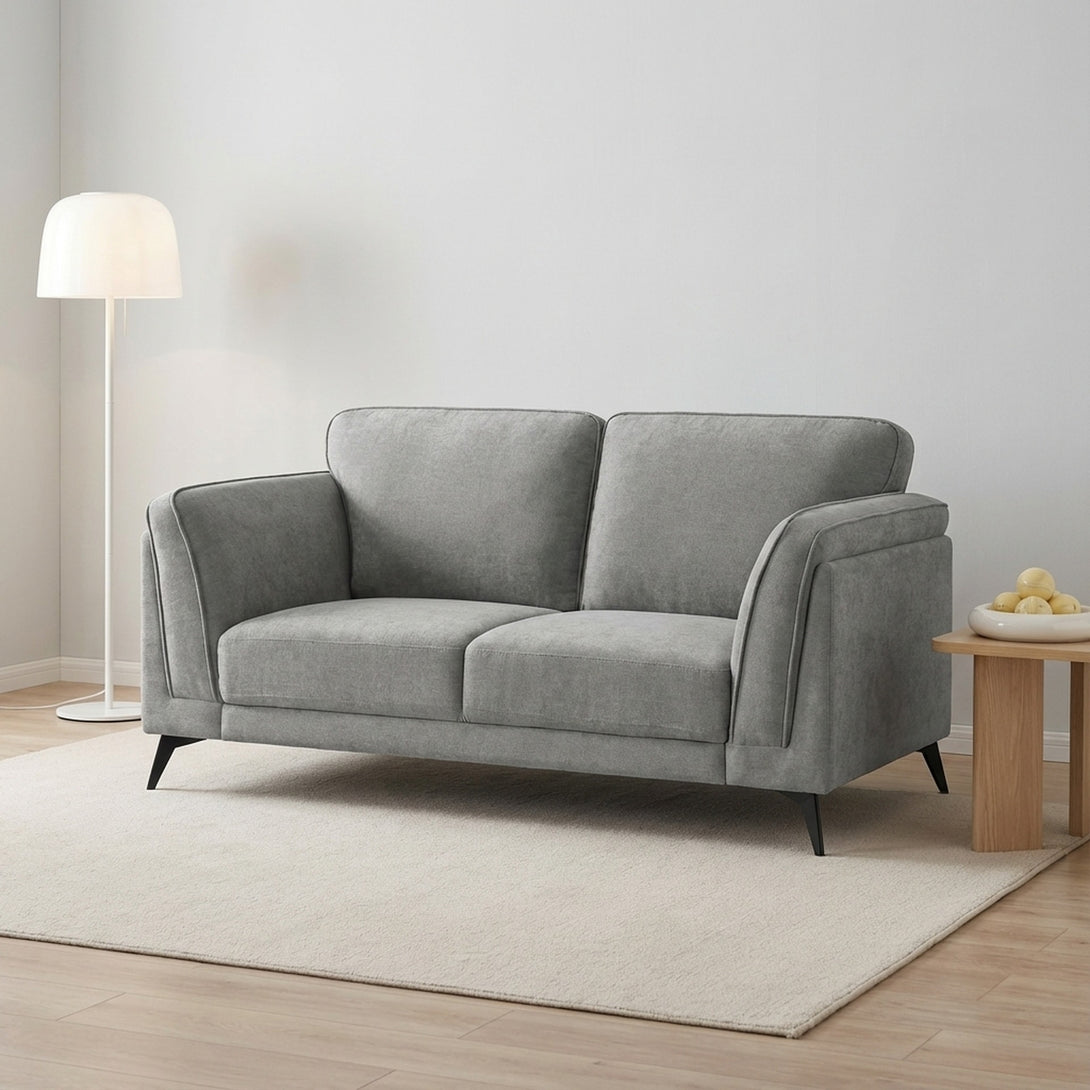 Brulo Linen 2 Seater Sofa - Grey