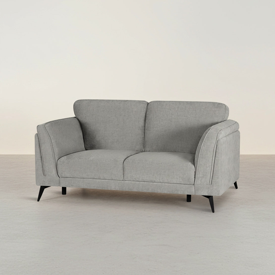 Brulo Linen 2 Seater Sofa - Light Grey