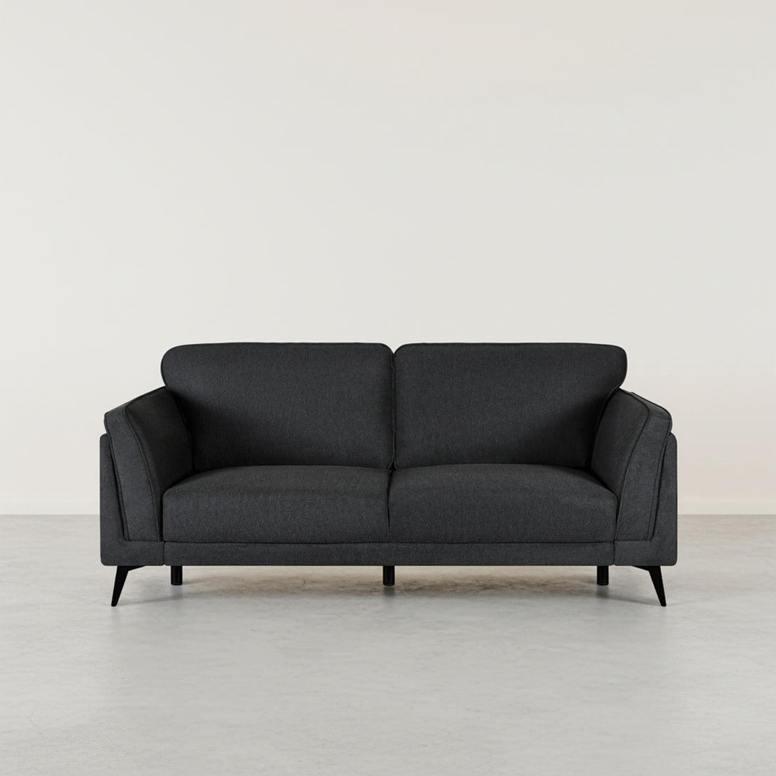 Brulo Linen 3 Seater Sofa - Dark Grey