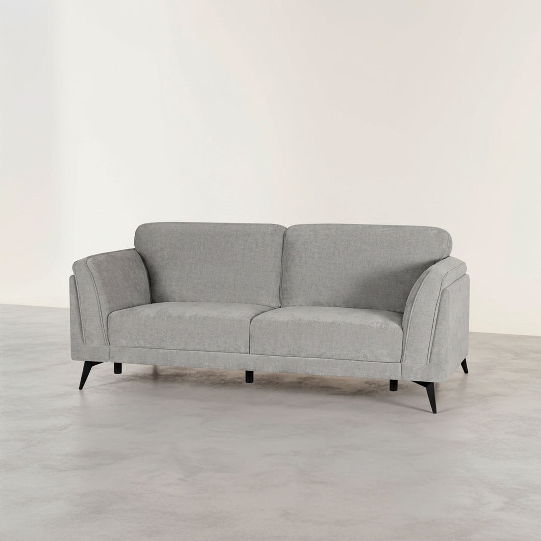 Brulo Linen 3 Seater Sofa - Light Grey