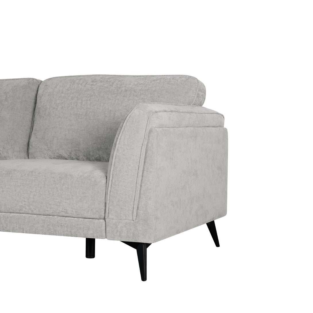 Brulo Linen 3 Seater Sofa - Light Grey