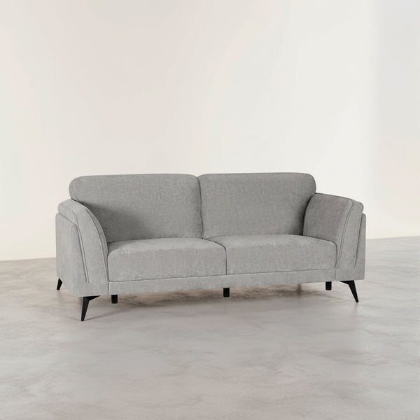 Brulo Linen 3 Seater Sofa - Light Grey