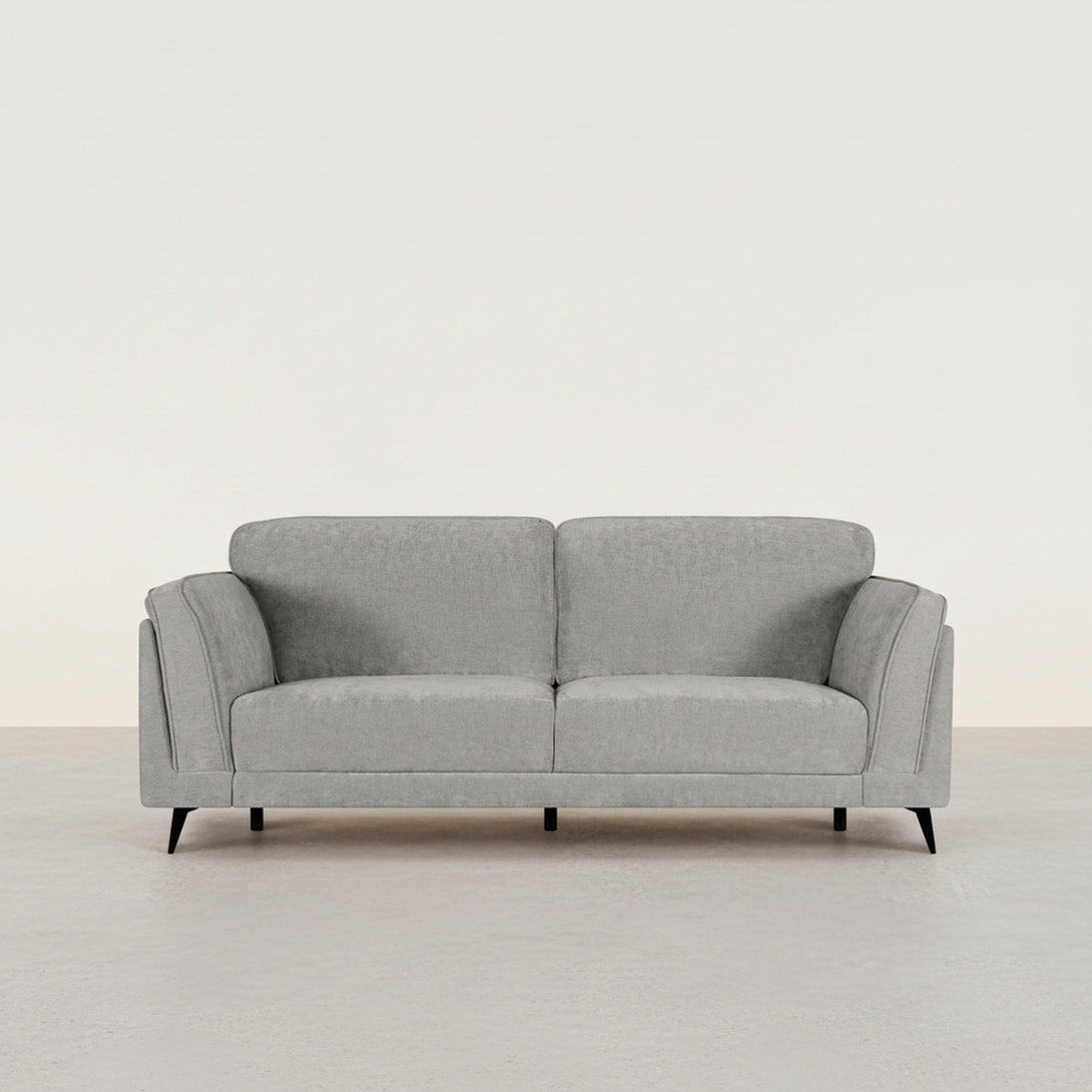 Brulo Linen 3 Seater Sofa - Light Grey