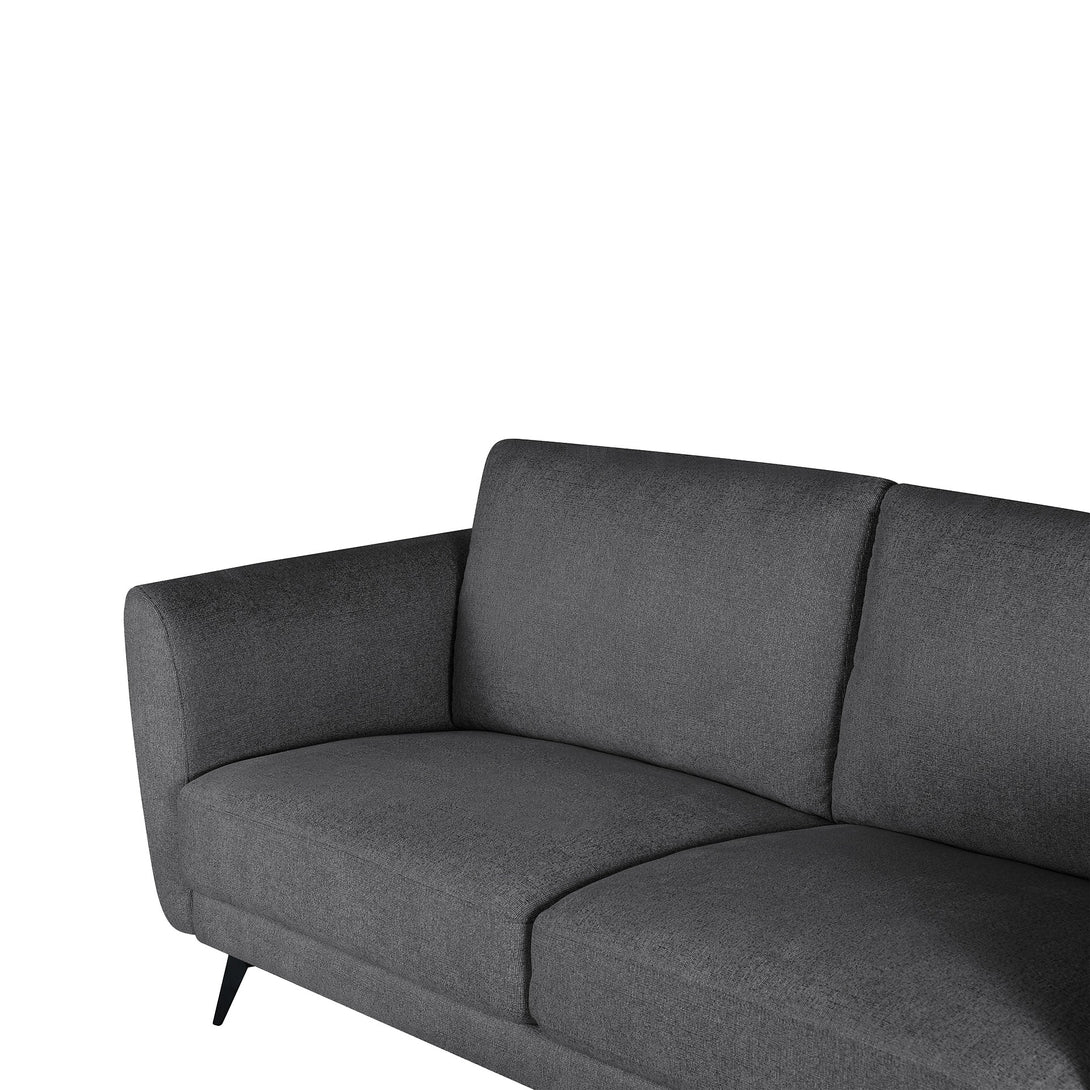 Rivel Chenille 2 Seater Sofa - Dark Grey