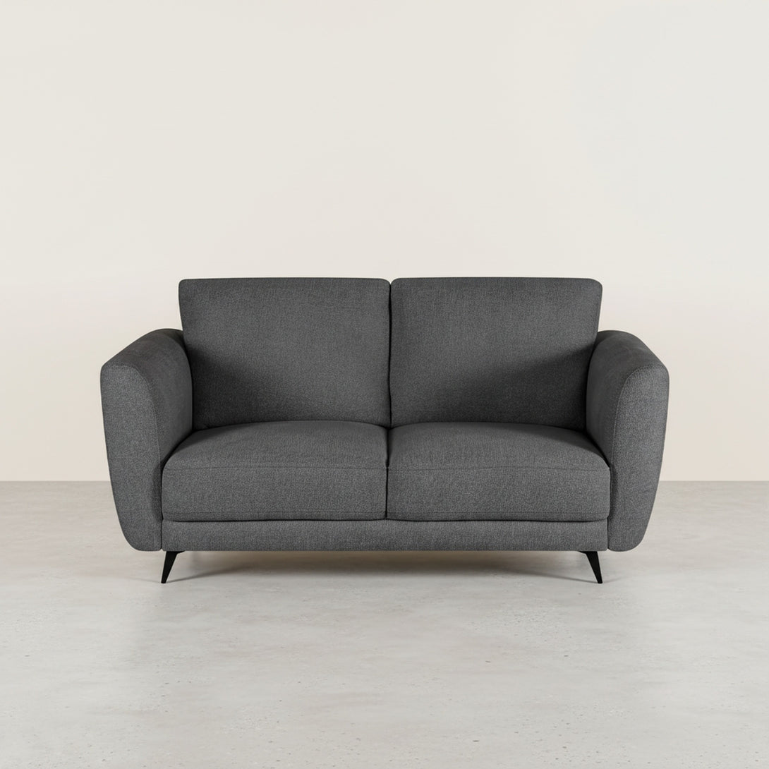 Rivel Chenille 2 Seater Sofa - Dark Grey