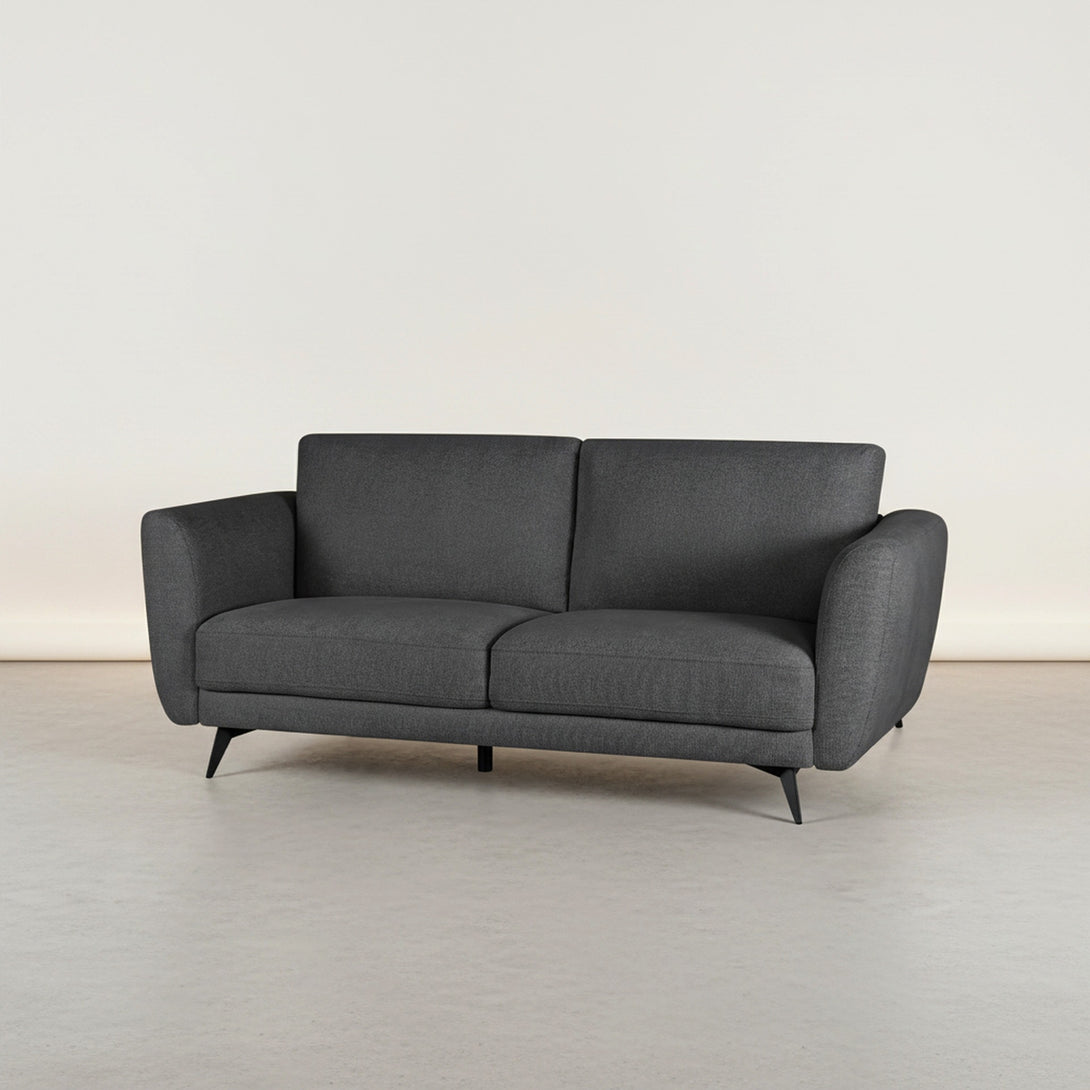 Rivel Chenille 3 Seater Sofa - Dark Grey