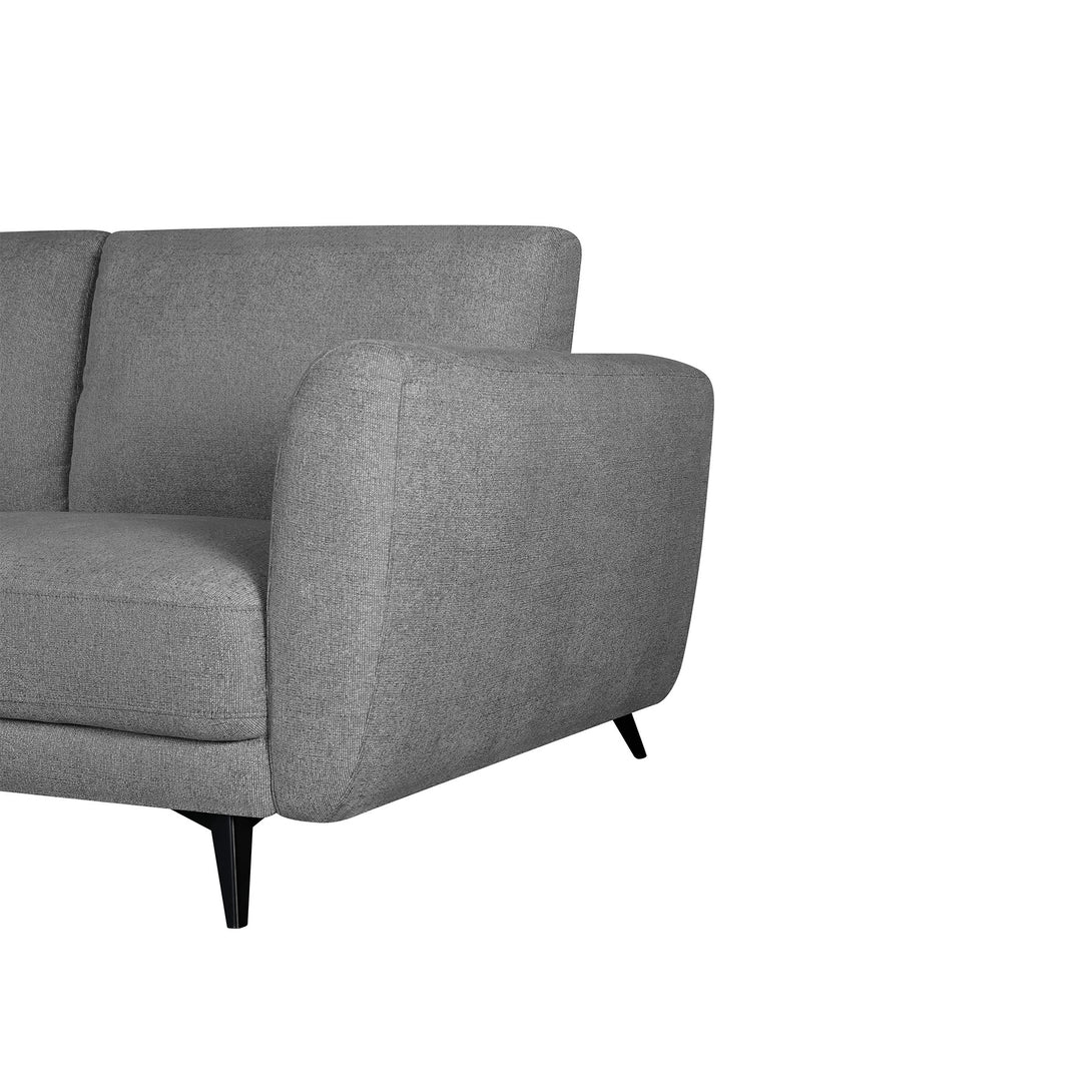 Rivel Chenille 3 Seater Sofa - Ash Grey