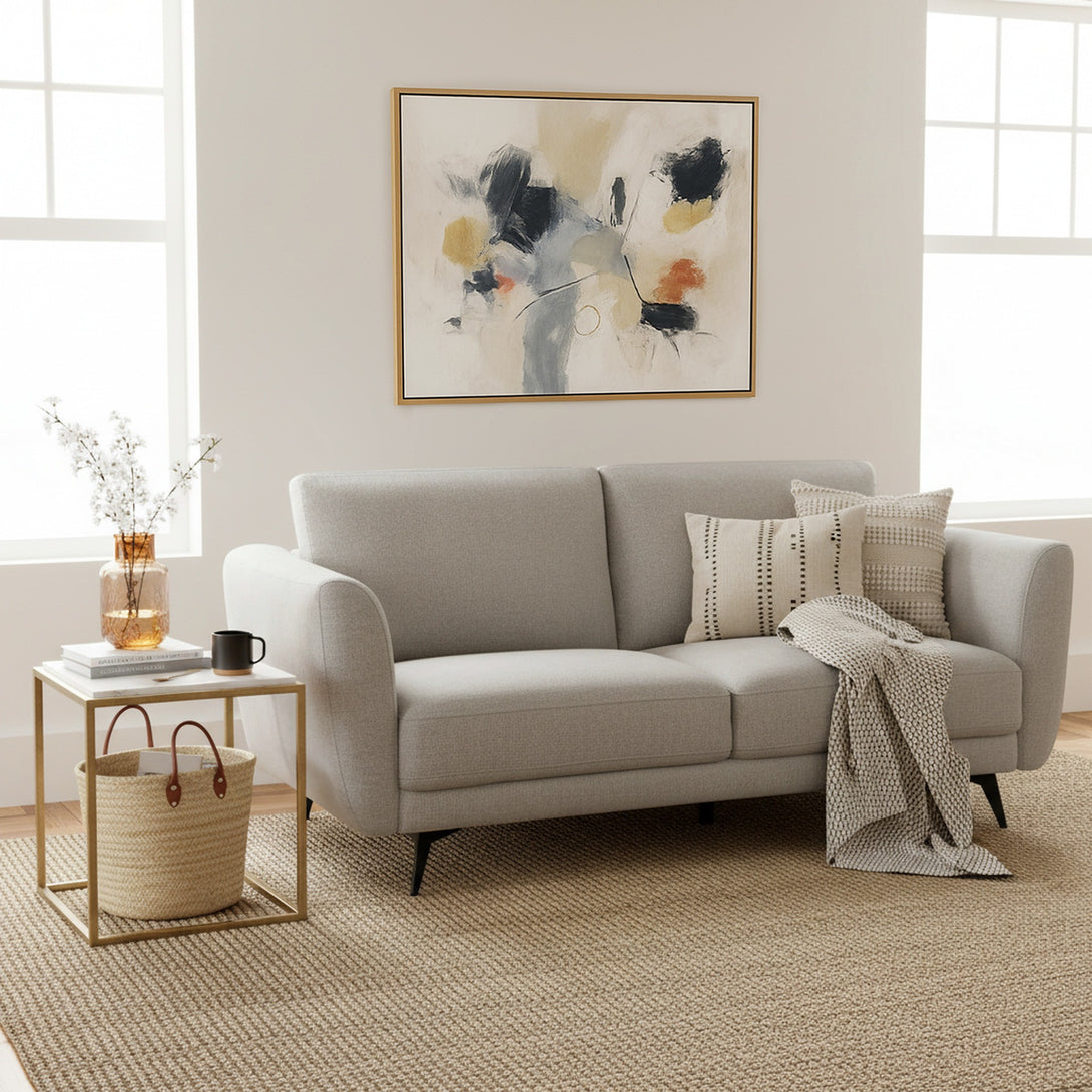 Rivel Chenille 3 Seater Sofa - Beige