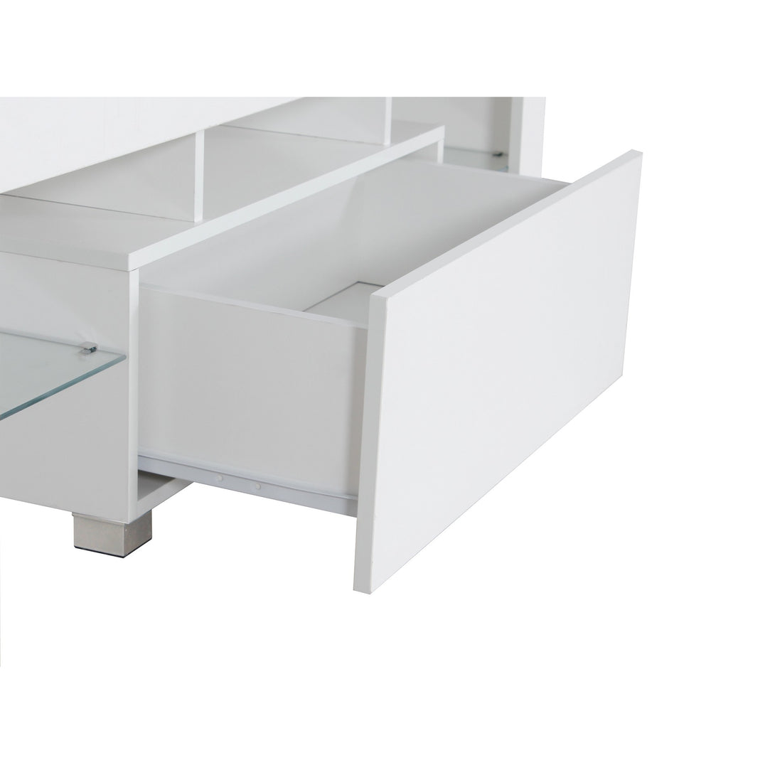 Frannie 1.3m LED Entertainment Unit - White