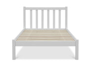 Baker Single Wooden Bed - White