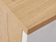 Nakia 3 Drawer Filing Cabinet - Oak+White