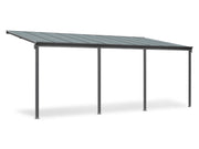Patio Canopy 20' x 10' ft - 6.18 x 3.03 x 2.58M - CHARCOAL GREY