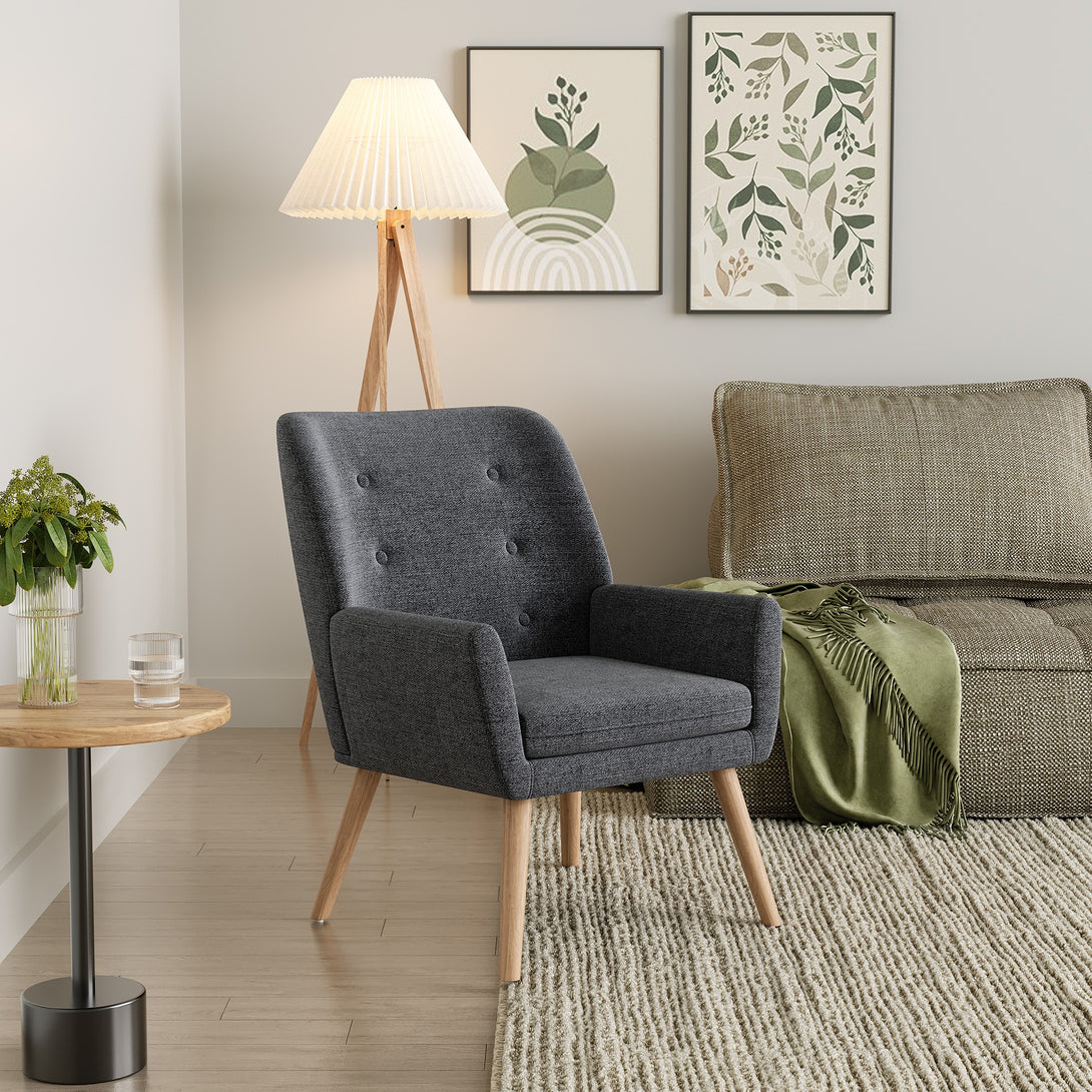 Lina Armchair - Dark Grey