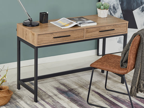 Lennox 120cm Computer Desk - Dark Oak