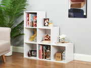 Tana 6 Cube Square Bookshelf - White