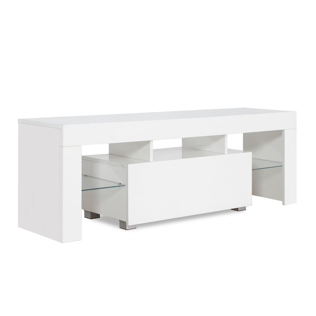 Frannie 1.3m LED Entertainment Unit - White