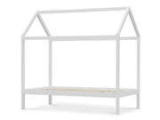 Mayon Single Wooden House Bed - White