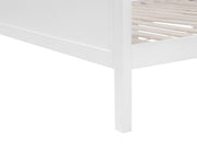 Kamet Double Wooden Bed Frame - White