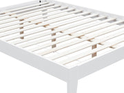 Meri Queen Wooden Slat Bed Frame - White
