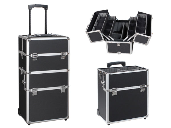 Professional Makeup Bag Cosmetic Case Travel Bag Makeup Case - BLACK