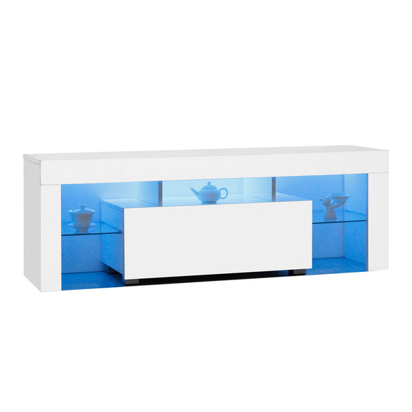 Frannie 1.3m LED Entertainment Unit - White