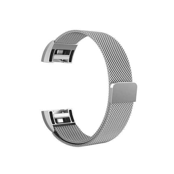 Strap Band Milanese Loop Band for Fitbit Charge 2 - Silver