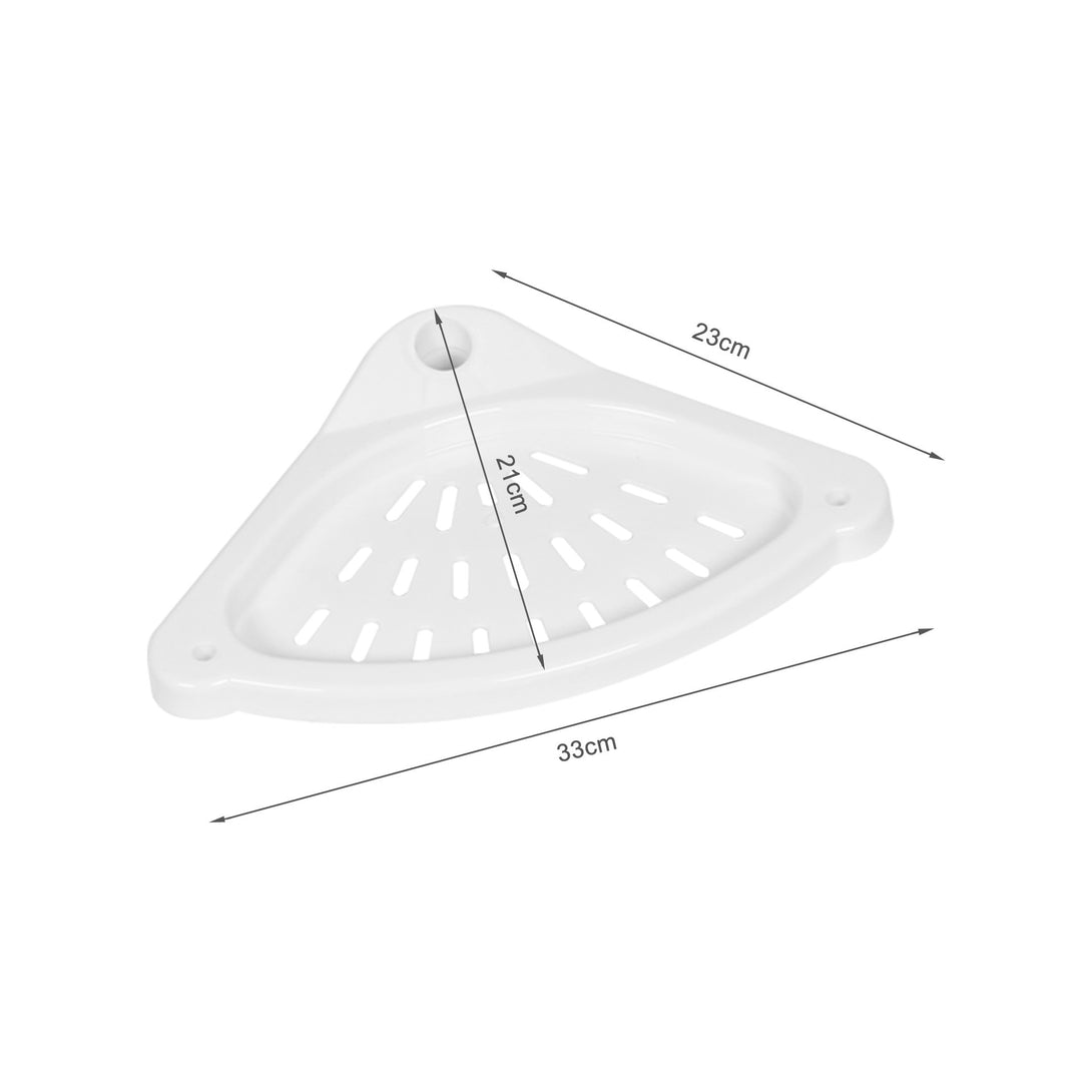 Adjustable Tension Pole Corner Shower Caddy