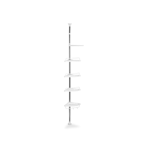 Adjustable Tension Pole Corner Shower Caddy