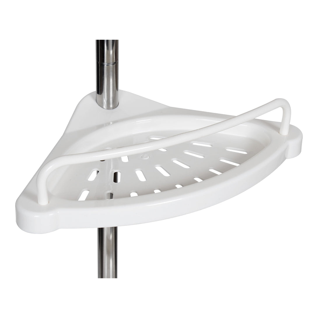 Adjustable Tension Pole Corner Shower Caddy