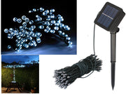 100 LED Solar String Fairy Lights 13M - WHITE