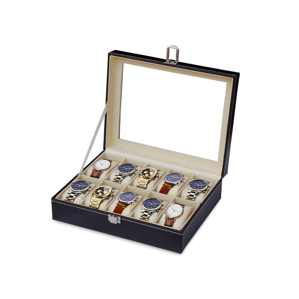10 Slots Watch Storage Box Display Case