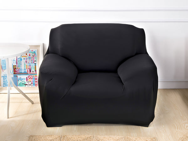 Single Seater Sofa Couch Cover 90-140cm - Black