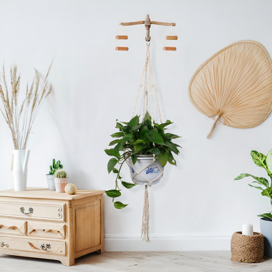 Mecrame Rope Plant Hanger Indoor Pot Plant Hanger