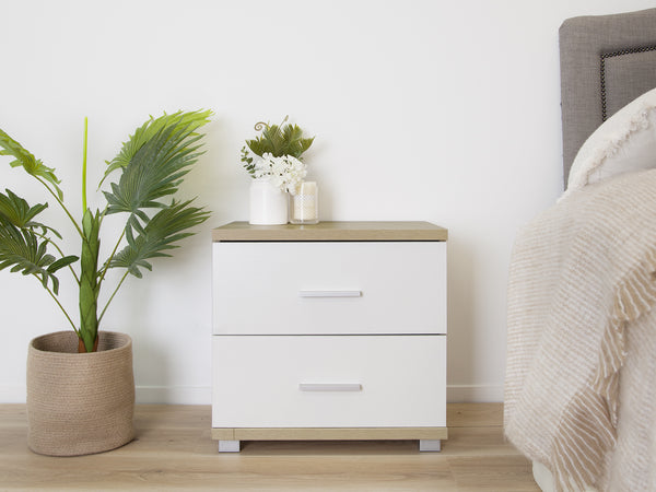 Bram Bedside Table - Oak