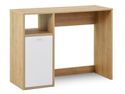 Makalu 100cm Computer Study Desk with Cabinet - Oak