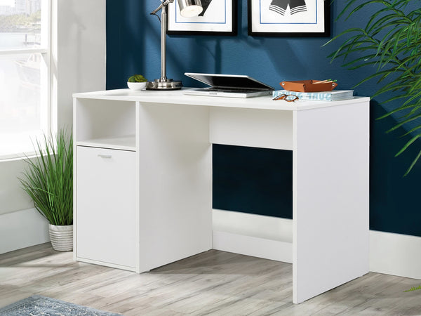 Makalu 100cm Computer Study Desk with Cabinet - White