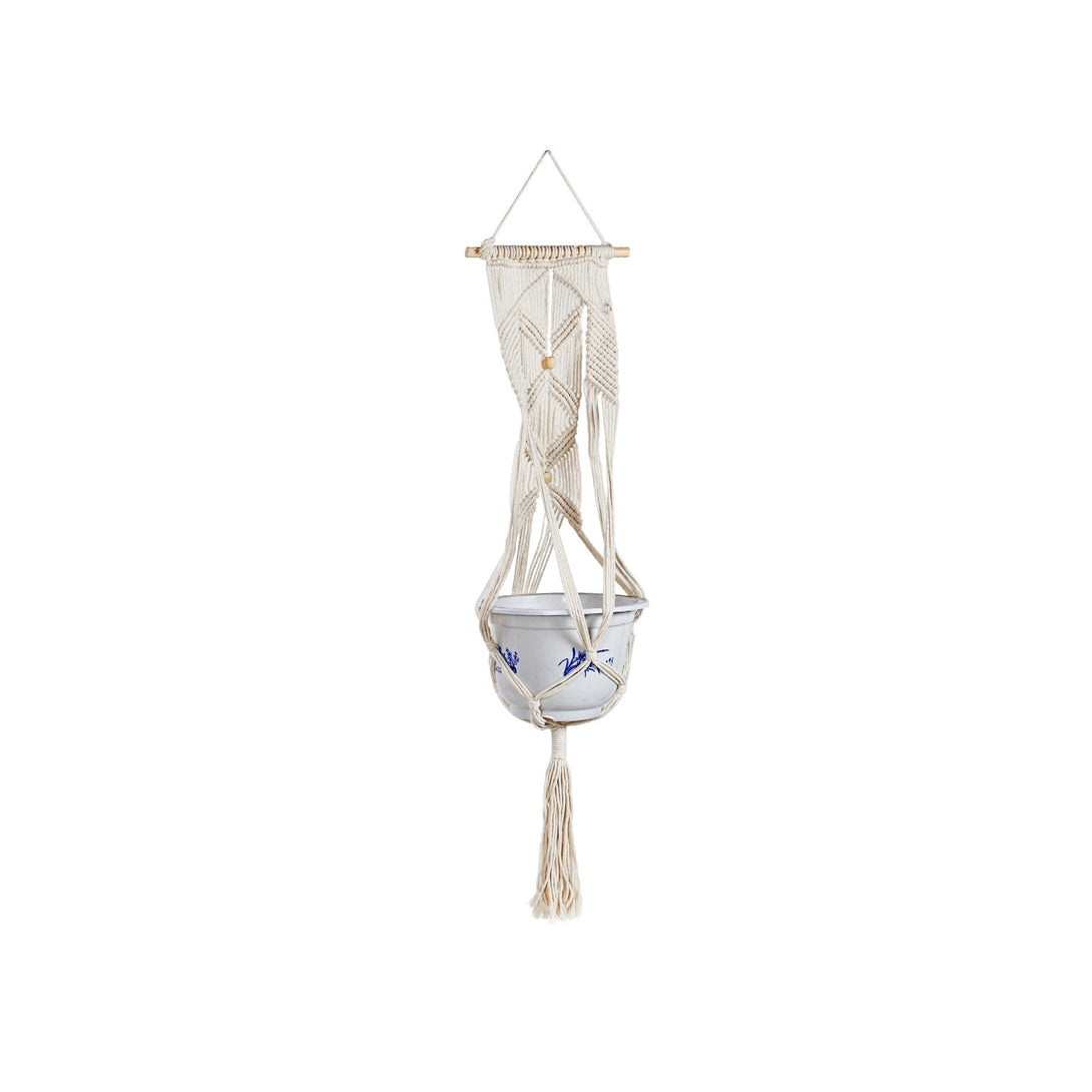 Hessian Macrame Rope Macrame Plant Hanger Macrame Pot Hanger - Beads