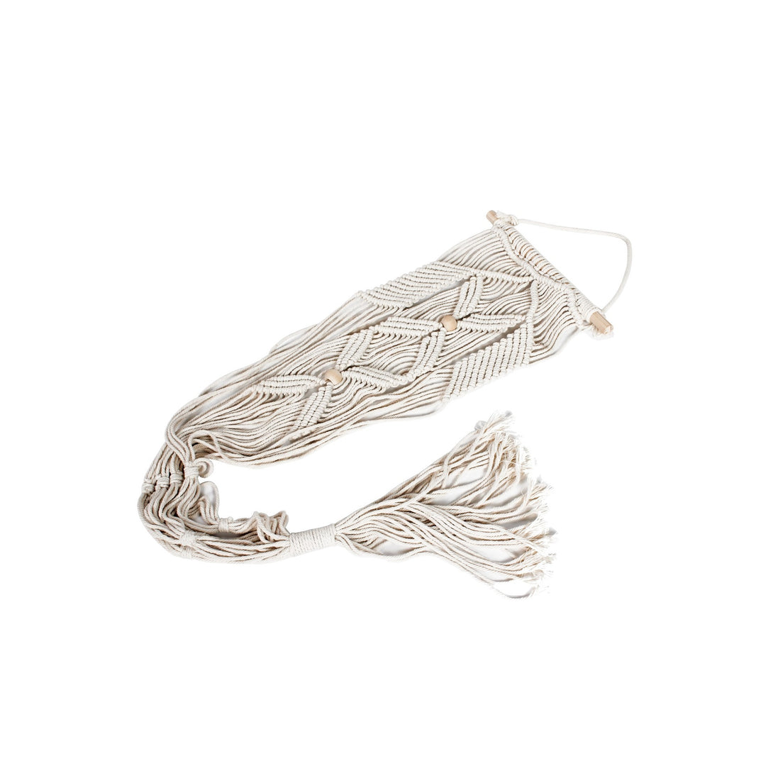 Hessian Macrame Rope Macrame Plant Hanger Macrame Pot Hanger - Beads