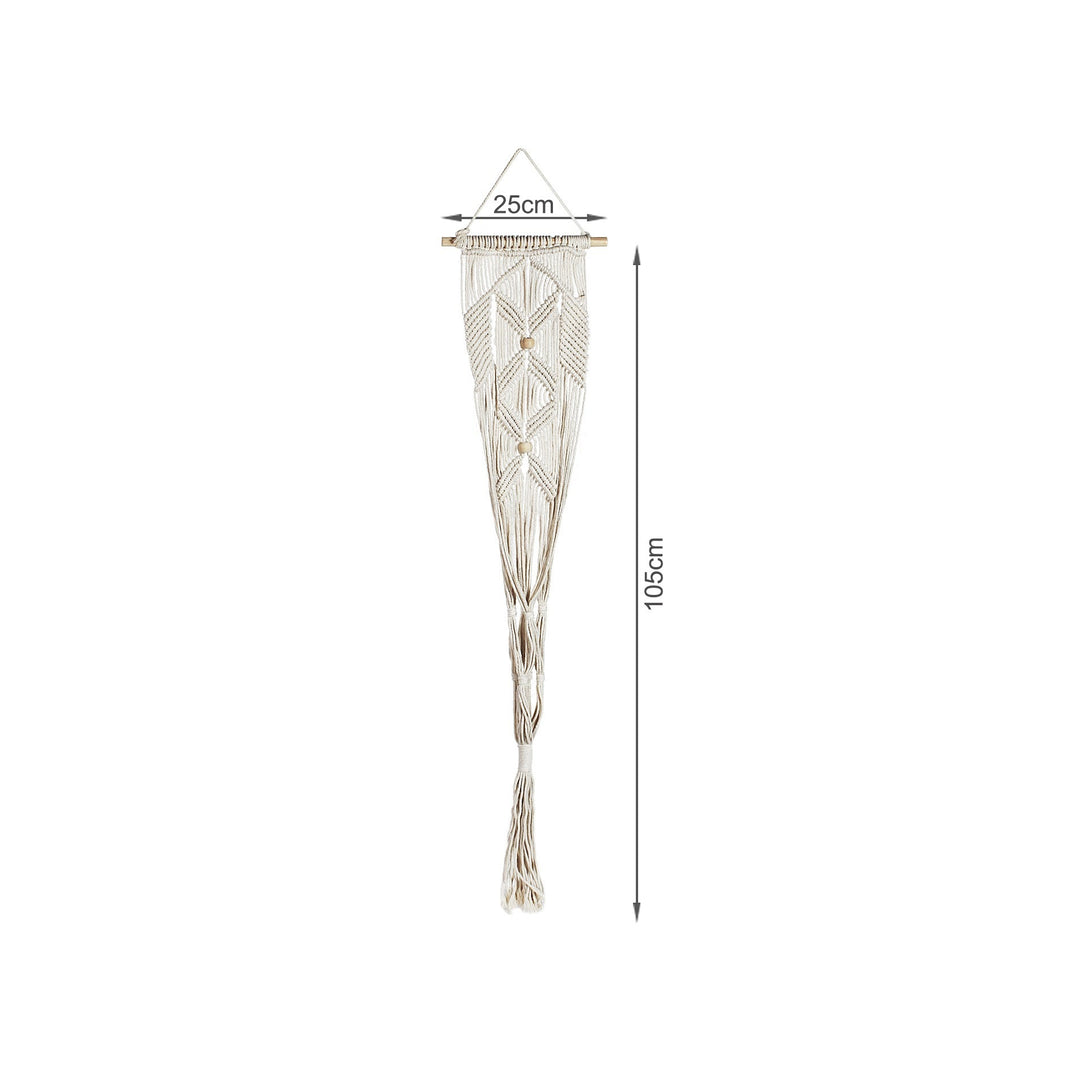 Hessian Macrame Rope Macrame Plant Hanger Macrame Pot Hanger - Beads