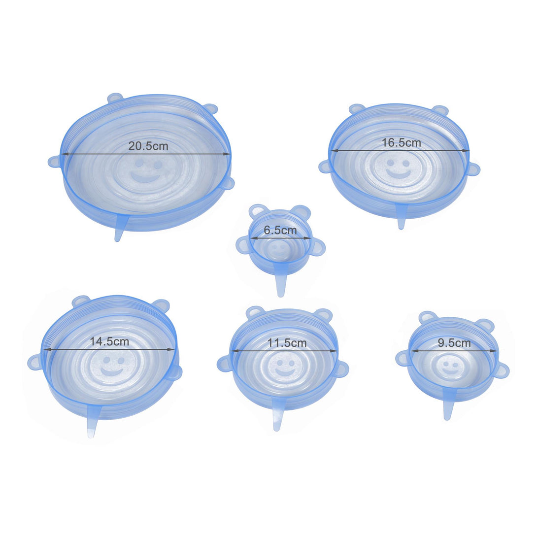 Reusable Silicone Stretch Lids 6pcs Set