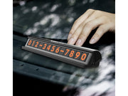 Car Temporary Parking Card Phone Number Display