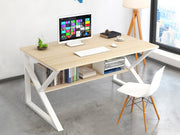 Yael 100cm Computer Desk Study Table - Maple