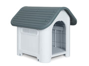 Small Plastic Dog House - Grey