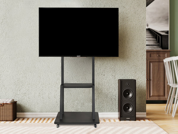 TV Stand Trolley Height Adjustable 32"-65"