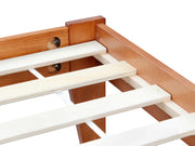 Meri Double Wooden Slat Bed Frame - Oak